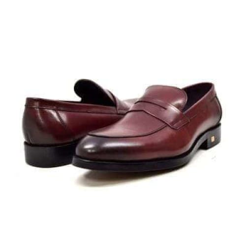 British Walkers Berlin Men's Bordeaux Red Leather Loafers Shoes by British Walkers – Don't Panic Shoes