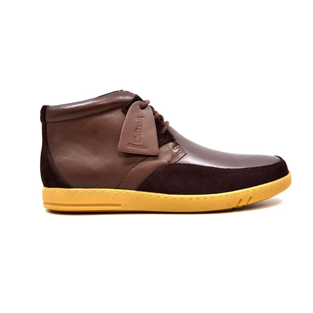 British Walkers Birmingham Bally Style Men's Leather and Suede High Tops
