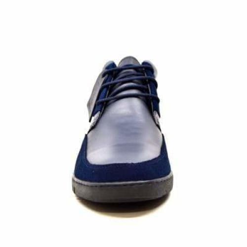 British Walkers Birmingham Bally Style Men's Navy Blue Leather High Tops Shoes by British Walkers – Don't Panic Shoes