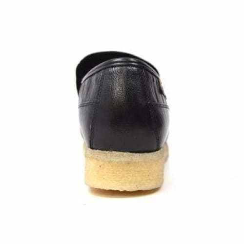 British Walkers Brick Men's Black Leather Crepe Sole Slip On Shoes Shoes by British Walkers – Don't Panic Shoes