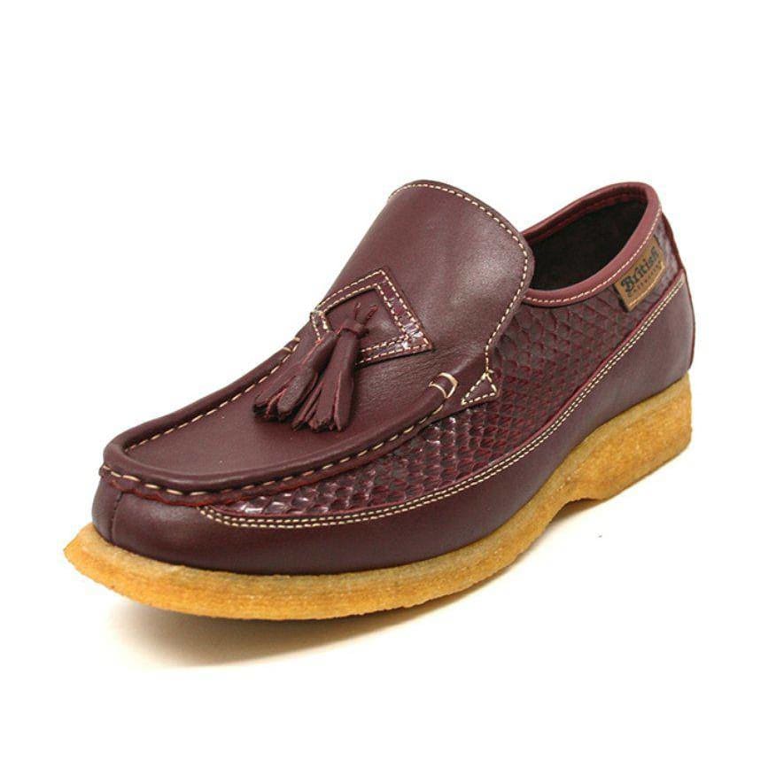 British Walkers Brooklyn 2 Men's Snake Skin Leather Crepe Sole Shoes Shoes by British Walkers – Don't Panic Shoes