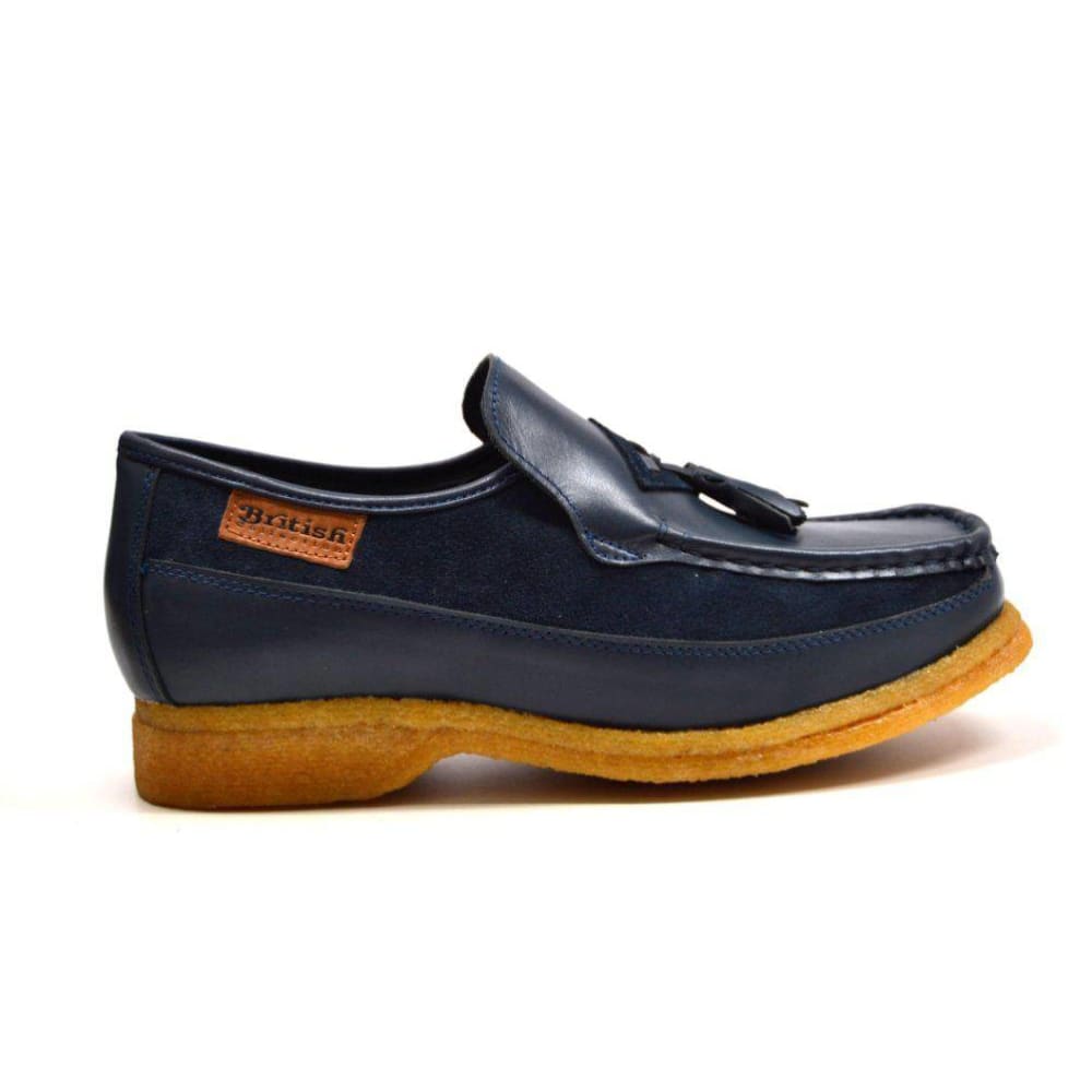 British Walkers Brooklyn I Men's Leather And Suede Crepe Sole Slip On Shoes by British Walkers – Don't Panic Shoes
