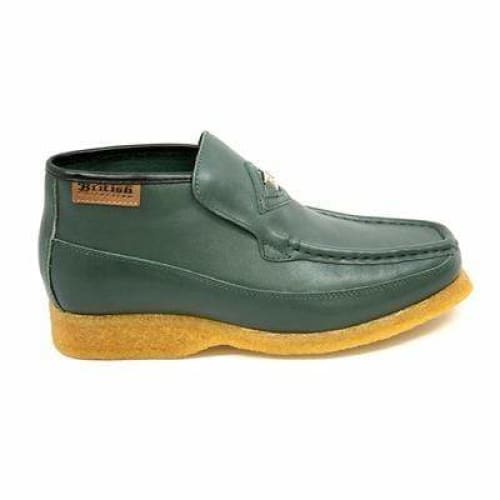 British Walkers Bwb Men's Green Leather Slip On Ankle Boots by British Walkers – Don't Panic Shoes