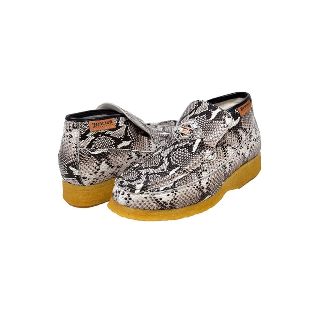 BritiSh Walkers Bwb Men’s Snakeskin Leather Crepe - Sole Chukka Boots – Handcrafted Exotic Classic With Modern British Luxury Ankle Boots by British Walkers – Don't Panic Shoes