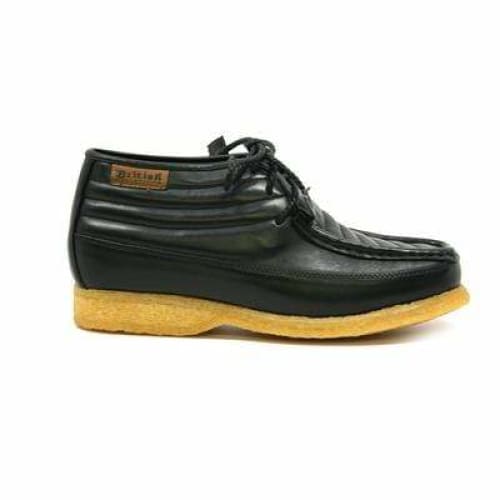 BritiSh Walkers Castle Men’s Black Leather & Suede Three - Quarter Lace - Up Shoes – HAndcrafted Hybrid Classic Of Urban Elegance and Timeless British Craftsmanship Shoes by British Walkers – Don't Panic Shoes