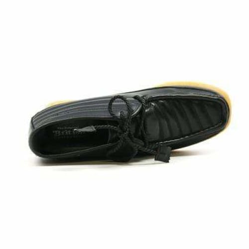 BritiSh Walkers Castle Men’s Black Leather & Suede Three - Quarter Lace - Up Shoes – HAndcrafted Hybrid Classic Of Urban Elegance and Timeless British Craftsmanship Shoes by British Walkers – Don't Panic Shoes