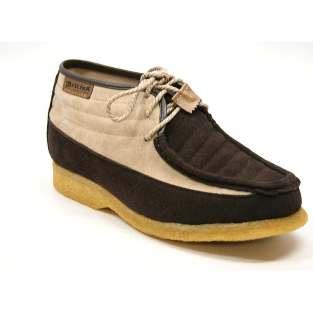 BritiSh Walkers Castle Men’s Leather & Suede Three - Quarter Lace - Up Shoes – HAndcrafted Heritage Blend Of Classic Style and Modern Comfort Shoes by British Walkers – Don't Panic Shoes