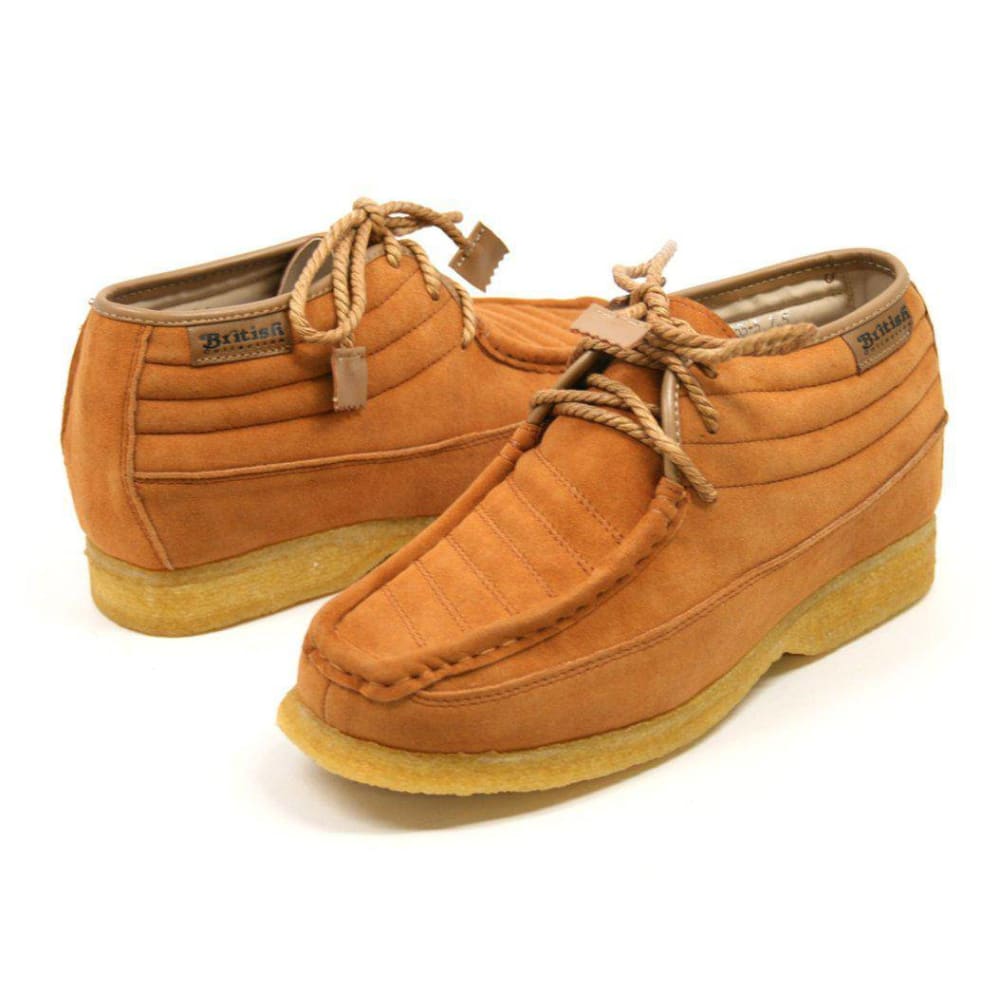 BritiSh Walkers Castle Men’s Leather & Suede Three - Quarter Lace - Up Shoes – HAndcrafted Heritage Blend Of Classic Style and Modern Comfort Shoes by British Walkers – Don't Panic Shoes