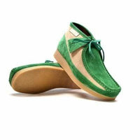 Thumbnail for British Walkers New Castle Wallabee Boots Men’s Green