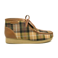 Thumbnail for British Walkers New Castle Wallabee Boots Men’s Tan Plaid