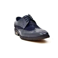 Thumbnail for British Walkers Charles Men’s Navy Blue Leather Oxford