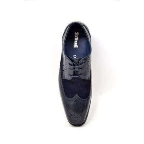 British Walkers Charles Men's Navy Blue Leather Oxford Loafers Shoes by British Walkers – Don't Panic Shoes