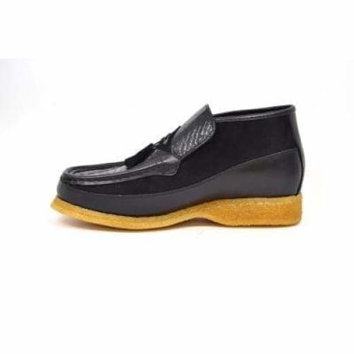 British Walkers Classic Limited Edition Men's Custom Made Black Snake Leather Shoes by British Walkers – Don't Panic Shoes