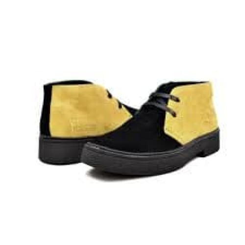 British Walkers Classic Playboy Men's Black And Yellow Suede Chukka Boots Shoes by British Walkers – Don't Panic Shoes