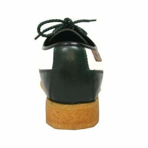 British Walkers Crown 2 Men's Dark Green And White Snake Skin Shoes by British Walkers – Don't Panic Shoes