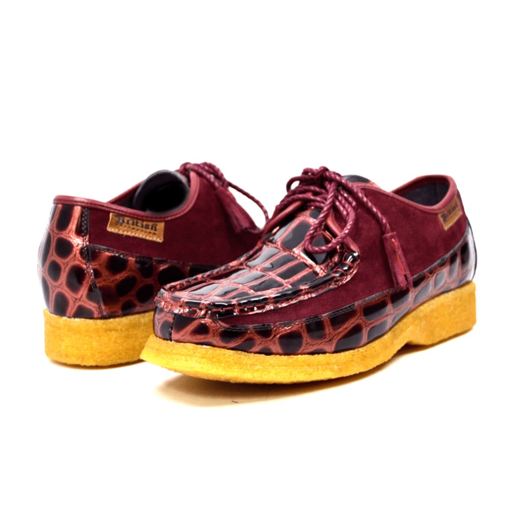 British Walkers Crown Croc Men's Crocodile Leather And Suede Crepe Soled Lace Up Shoes Shoes by British Walkers – Don't Panic Shoes