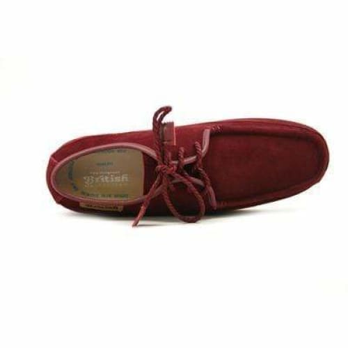 British Walkers Crown Men's Burgundy Suede Crepe Sole Low Top Shoes Shoes by British Walkers – Don't Panic Shoes