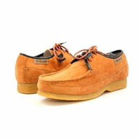 Thumbnail for British Walkers Crown Men’s Tan Suede Crepe Sole Oxford