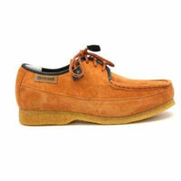 Thumbnail for British Walkers Crown Men’s Tan Suede Crepe Sole Oxford