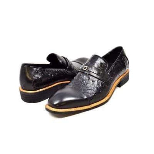British Walkers Dolche Men's Black Leather Loafers Shoes by British Walkers – Don't Panic Shoes