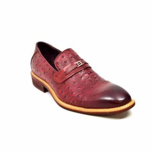 British Walkers Dolche Men's Burgundy Red Leather Loafers Shoes by British Walkers – Don't Panic Shoes