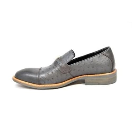 British Walkers Dolche Men's Gray Leather Loafers Shoes by British Walkers – Don't Panic Shoes