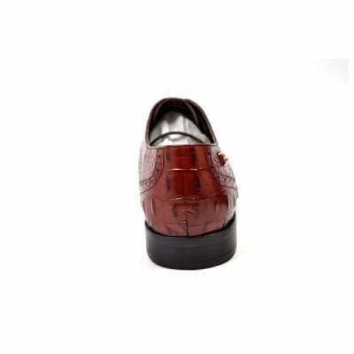 British Walkers Elegance Men's Burgundy Crocodile Leather Loafers Shoes by British Walkers – Don't Panic Shoes