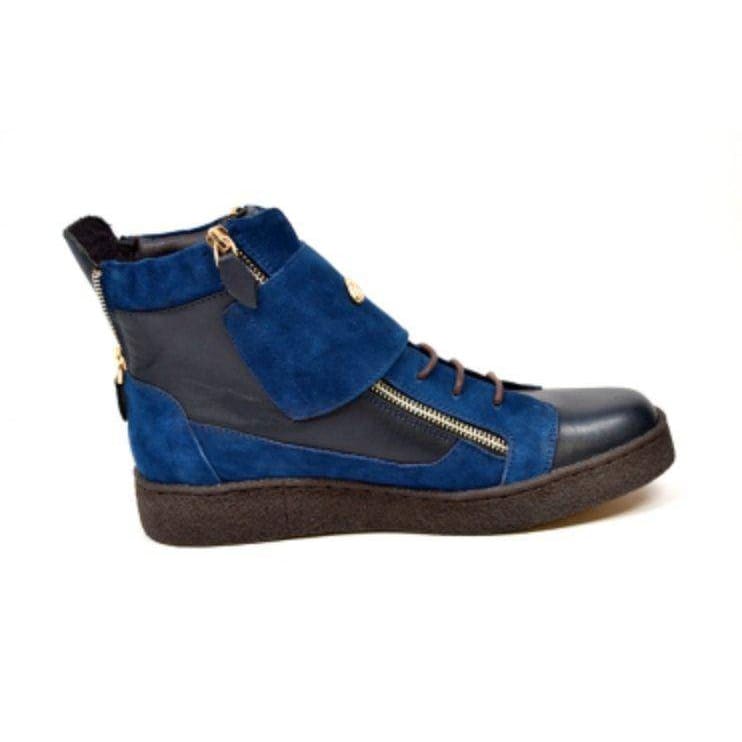 BritiSh Walkers Empire Men’s Leather & Suede Crepe - Sole High - Top Boots – HAndcrafted Hybrid Of Classic Style and Modern Comfort Shoes by British Walkers – Don't Panic Shoes