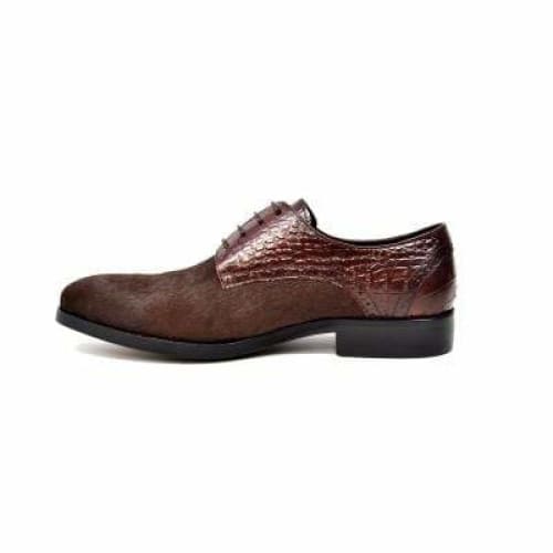 British Walkers Executive Men's Brown Leather And Pony Skin Dress Shoes Shoes by British Walkers – Don't Panic Shoes