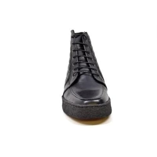 British Walkers Extreme Black Leather High Top With Crepe