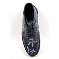 Thumbnail for British Walkers Extreme Men’s Navy Leather Linear Design