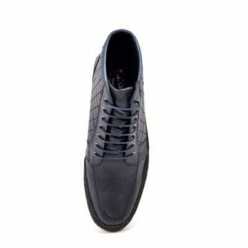British Walkers Extreme Navy Blue Leather High Top With Crepe Sole High Tops Shoes by British Walkers – Don't Panic Shoes