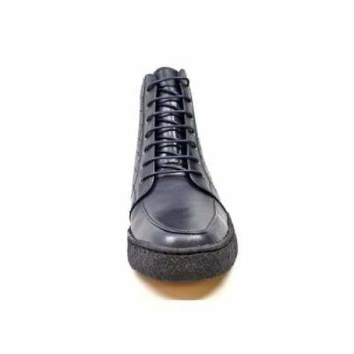 British Walkers Extreme Navy Blue Leather High Top With Crepe Sole High Tops Shoes by British Walkers – Don't Panic Shoes
