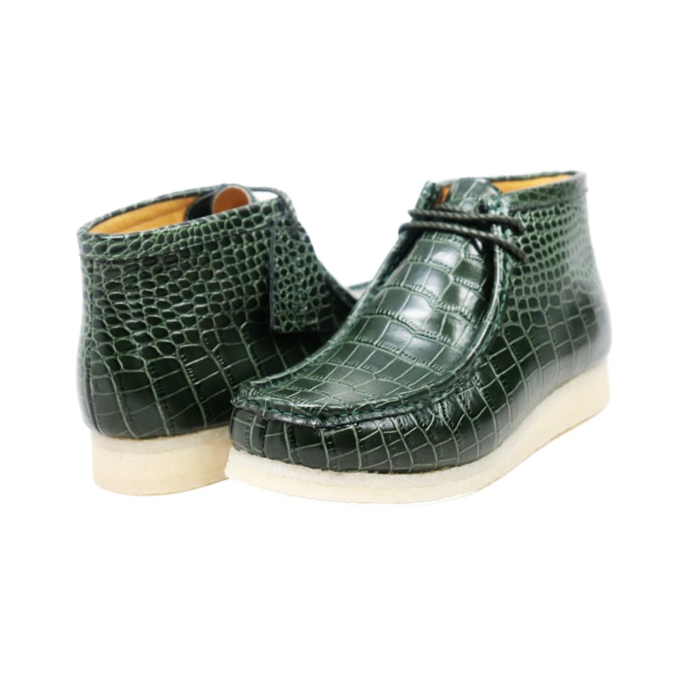 British Walkers Green Gators Wallabee Boot Men’s Alligator
