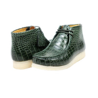 Thumbnail for British Walkers Green Gators Wallabee Boot Men’s Alligator