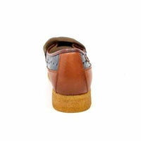 Thumbnail for British Walkers Harlem Men’s Blue And Tan Leather Crepe Sole