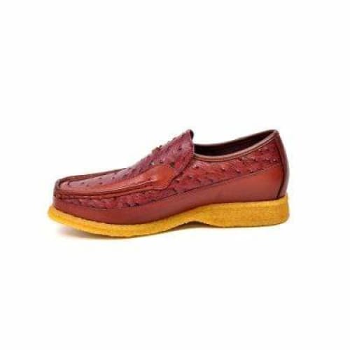 British Walkers Harlem Men's Burgundy Leather Crepe Sole Slip On Shoes Shoes by British Walkers – Don't Panic Shoes