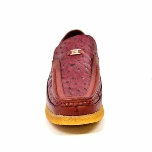 British Walkers Harlem Men's Burgundy Leather Crepe Sole Slip On Shoes Shoes by British Walkers – Don't Panic Shoes