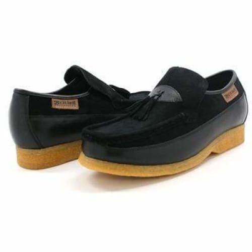 British Walkers King Men's Old School Black Suede Slip On Shoes Shoes by British Walkers – Don't Panic Shoes