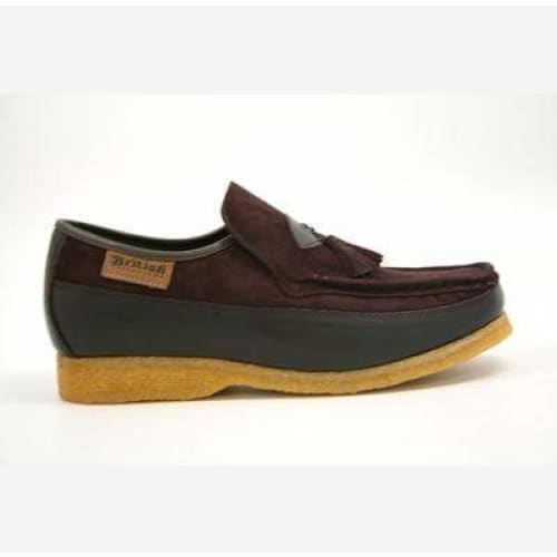 British Walkers King Men's Old School Brown Suede Slip On Shoes Shoes by British Walkers – Don't Panic Shoes