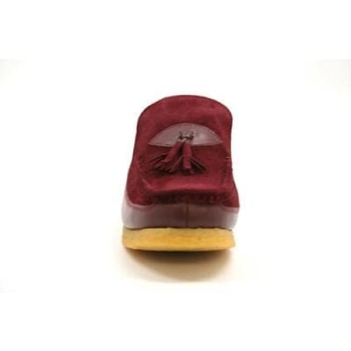 British Walkers King Men's Old School Burgundy Suede Slip On Shoes Shoes by British Walkers – Don't Panic Shoes