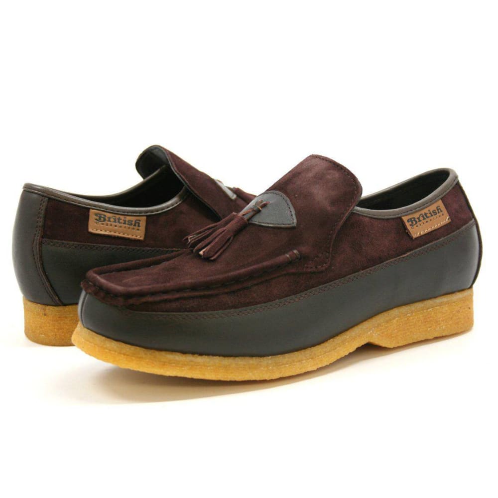 British Walkers King Men's Old School Suede And Leather Slip On Shoes Shoes by British Walkers – Don't Panic Shoes