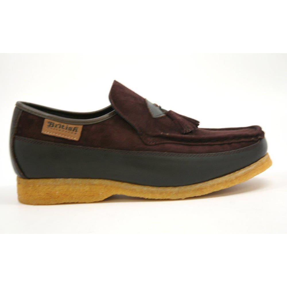 British Walkers King Men's Old School Suede And Leather Slip On Shoes Shoes by British Walkers – Don't Panic Shoes