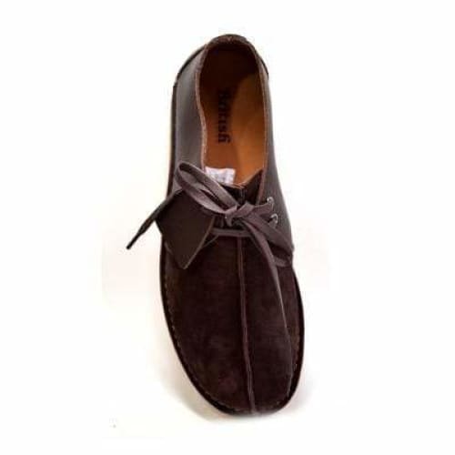 BritiSh Walkers Kingston Men’s Brown Split - Toe Leather & Suede Shoes – Handcrafted Heritage Classic With Modern Everyday Sophistication Shoes by British Walkers – Don't Panic Shoes