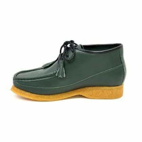 British Walkers Knicks Men's Green Leather Mid Top Chukka Boots Shoes by British Walkers – Don't Panic Shoes