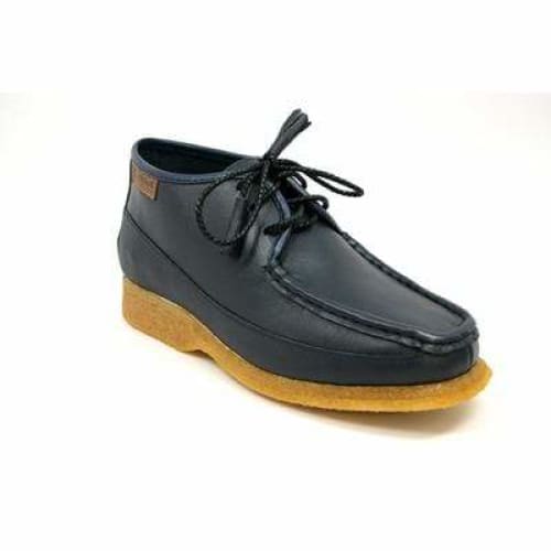 British Walkers Knicks Men's Navy Blue Leather Shoes by British Walkers – Don't Panic Shoes