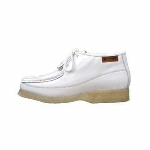 British Walkers Knicks Men's White Leather Lace Up Shoes by British Walkers – Don't Panic Shoes
