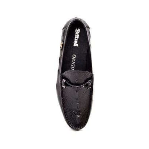British Walkers Leon Men's Black Leather Loafers Shoes by British Walkers – Don't Panic Shoes