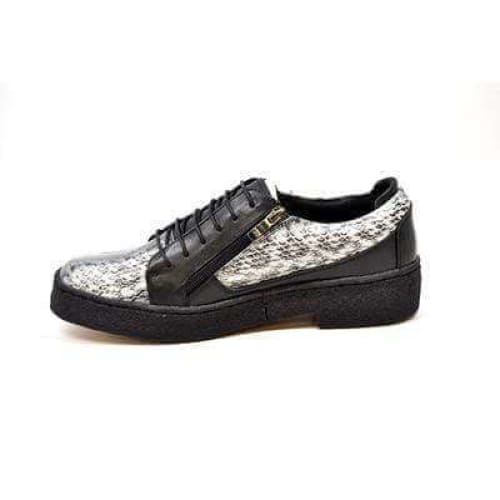 British Walkers Low Cut Men's Snake Skin Leather Shoes by British Walkers – Don't Panic Shoes