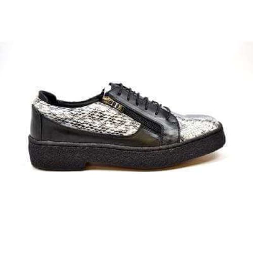 British Walkers Low Cut Men's Snake Skin Leather Shoes by British Walkers – Don't Panic Shoes